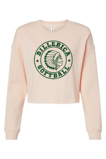 Billerica Softball Women's Cropped Crewneck Sweatshirt