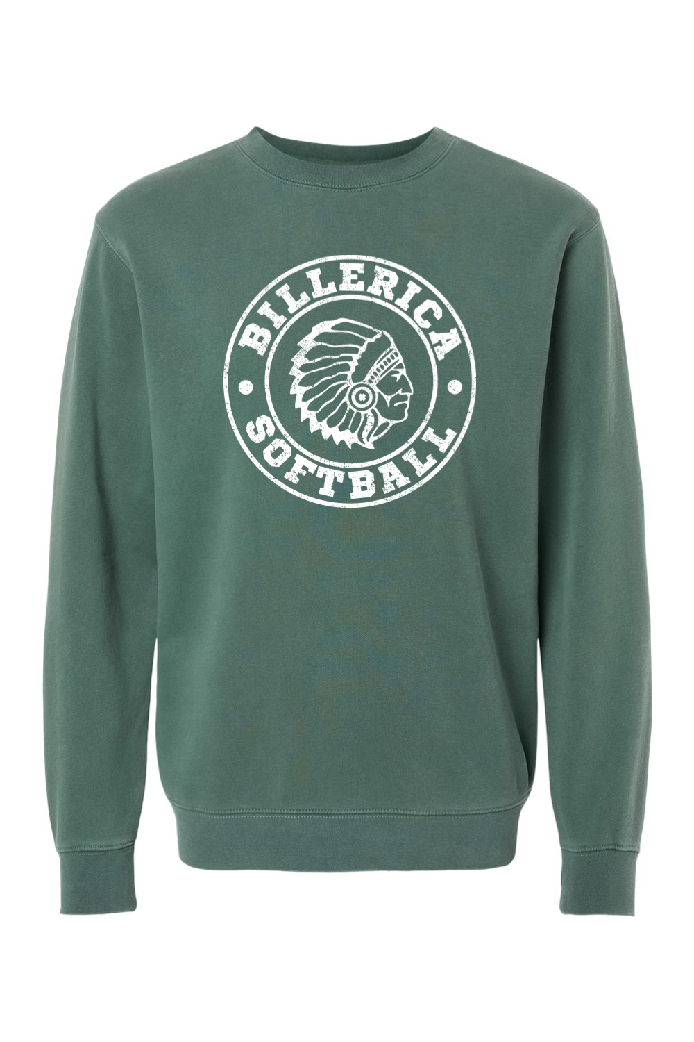 Billerica Softball Pigment-Dyed Crewneck Sweatshirt